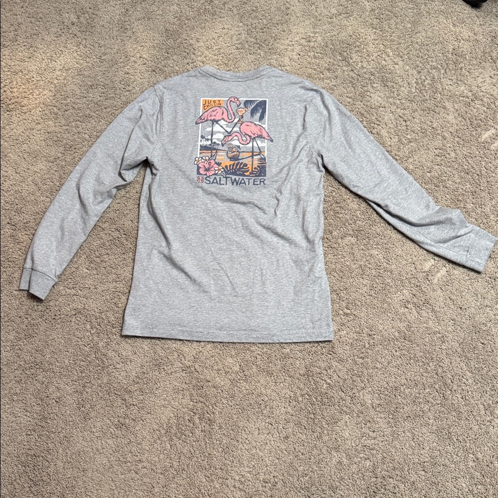 IZOD Saltwater Long Sleeve Graphic T-Shirt - Picture 6 of 7